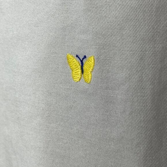 Talbots chinos pants slacks khakis size 6 embroidered butterflies preppy comfy - Picture 2 of 16